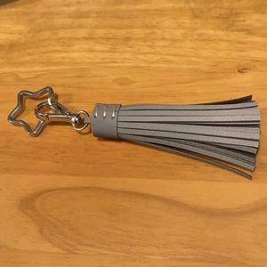 Shooting star reflective tassel keychain